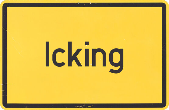 Ortsschild Icking