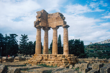 The Valley of the Temples in Agrigento, Sicily, Italy