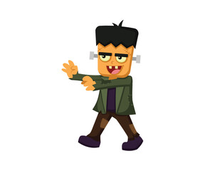 Halloween fun concept, illustration, vector design