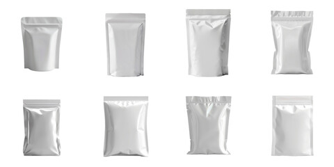 Empty banner snack bag packaging png for advertising.