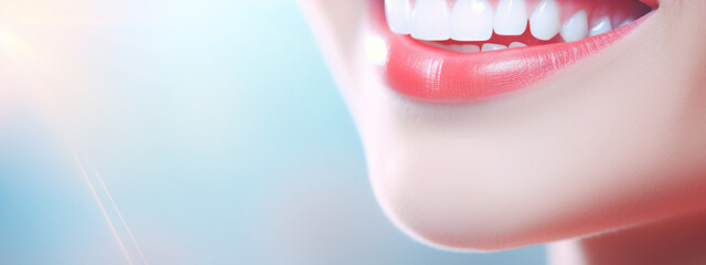 dentist with a smile on her lips, in the style of motion blur panorama сreated with Generative Ai