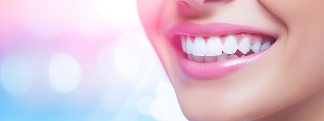 Fototapeta premium dentist with a smile on her lips, in the style of motion blur panorama сreated with Generative Ai
