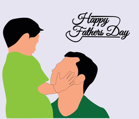 Fototapeta premium Illustration for father's day celebration