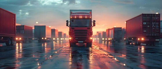 Efficient Global Logistics Network for Speedy International Delivery and Online Orders Across the Globe. Concept Global Logistics, International Delivery, Online Orders, Efficient Network