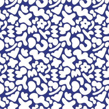 organic shapes pattern element set blobs hand drawn
