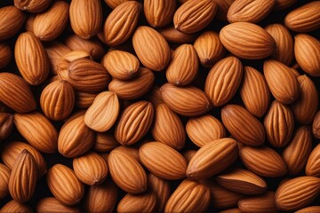 'almonds almond antioxidant aroma aromatic brown food frond fruit green group healthy heap...