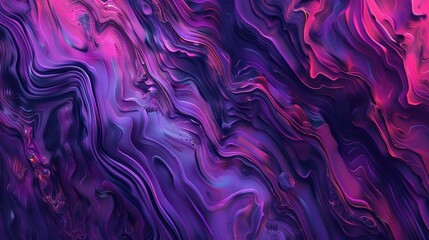 The image showcases a beautiful fluid art pattern using shades of purple and pink, creating a mesmerizing marbled effect