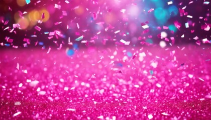 'pink confetti scattered Hot sparkling glitter festive sparkle christmas texture holiday particle glistering wedding birthday party shimmer shine shiny scatter new year isolated'