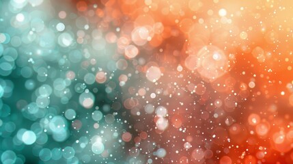 Soft Pastel Bokeh Background in Mint, Peach, and Silver Hues Generative AI