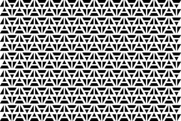 Fototapeta na wymiar Abstract seamless repeating pattern. Black and white seamless geometric textile pattern. Abstract mosaic tile wallpaper decor.