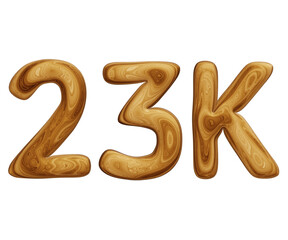 Wooden 23k for followers and subscribers celebration