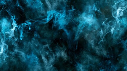   A blue-black backdrop featuring dense smoke emerging from its uppermost portion
