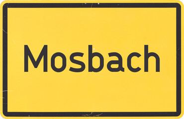 Ortsschild Mosbach