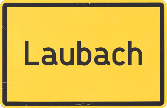 Ortsschild Laubach