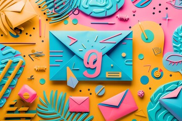  A vibrant and engaging email marketing campaign, with bright and bold fonts and graphics that grab the viewer's attention