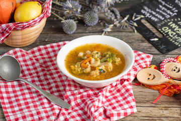 soup with vegetables