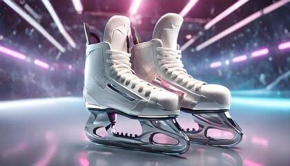 Concept art of a fantastic futuristic skate	
