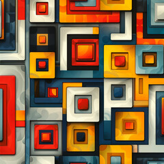 Seamless abstract pattern background. AI generative