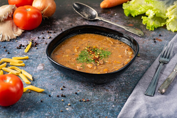 soup with vegetables