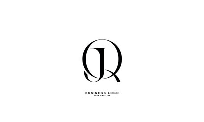 JQ, QJ, J, Q, Abstract Letters Logo Monogram