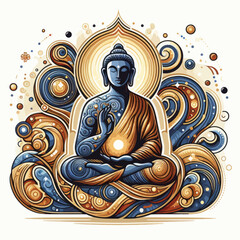  abstract painting karma vector