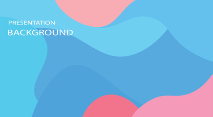 simple trendy style with wave and liquid shape. vector Simple presentation background with dynamic shapes .