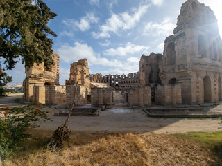 The Amphitheatre of El Jem modern-day city of El Djem, Tunisia, formerly Thysdrus	