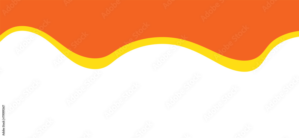 Wall mural separator header for app website, banners or posters. abstract design element for top. template curv