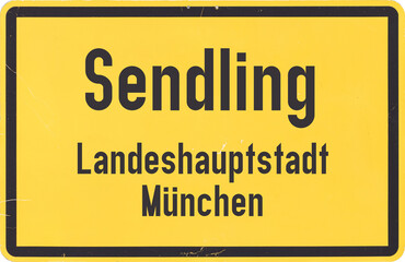 Ortsschild München Sendling