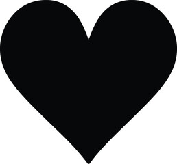 Heart icon silhouette