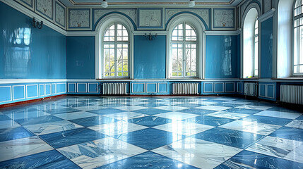 Obraz premium Photo of a spacious white room with a lack of furniture, creating a feeling of emptiness --chaos 100 --ar 16:9 --style raw --stylize 500 Job ID: 73219d7a-e75f-4922-a256-309d09e76f54