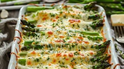 Cheese and Garlic Roasted Asparagus