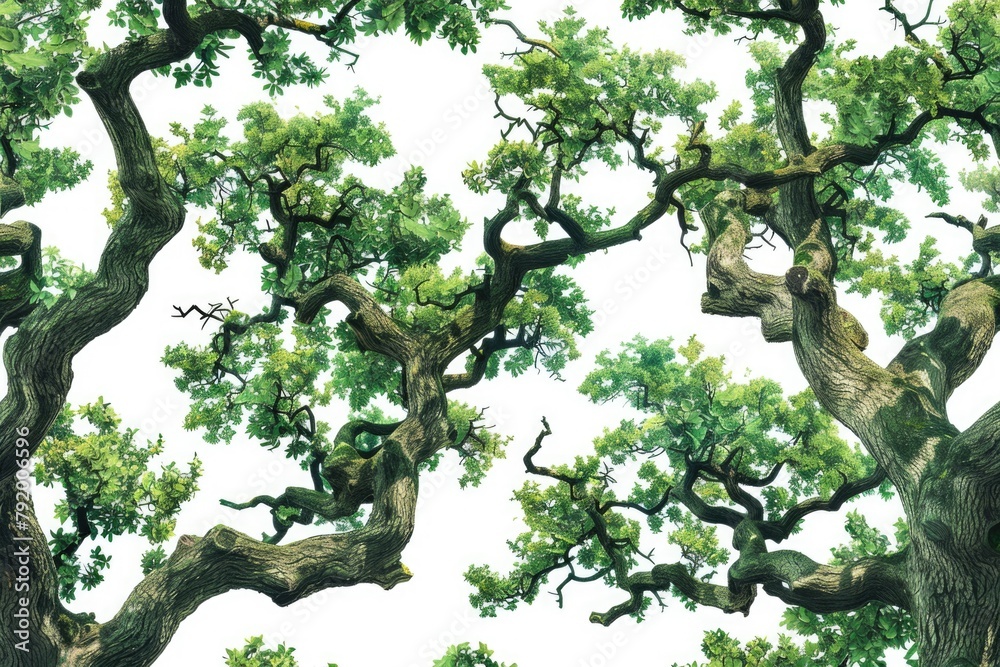 Poster cluster of trees
