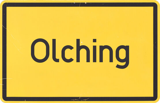 Ortsschild Olching