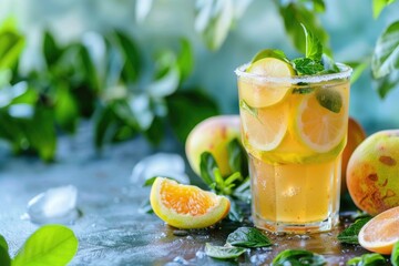 Refreshing Lemonade and Oranges