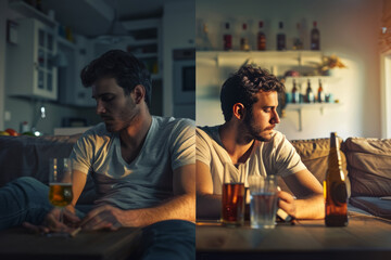 Contrasting Lives of a Person with and without Alcoholism