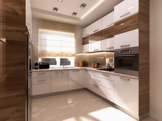 Bright Kitchen with White Cabinetry