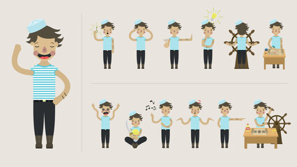 Sailor, ilustration, Animation