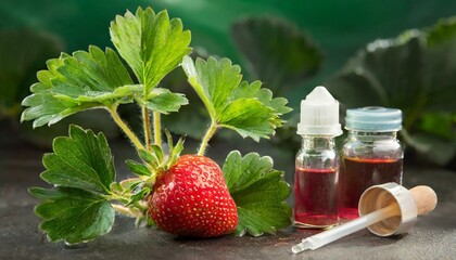 strawberries with chemicals, such as plant hormones. dangerous for health, illegal. farm, side effects