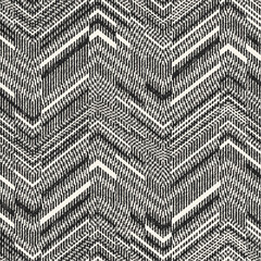 Monochrome Grain Broken Chevron Pattern