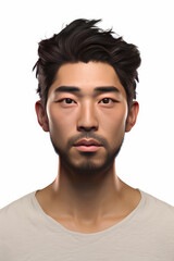 Obraz premium Portrait of a seriously looking Asian Man