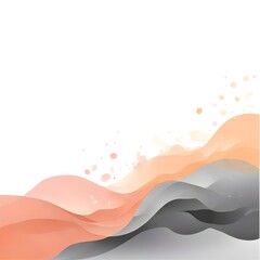 Fototapeta premium Abstract Peach & Gray Wave Background
