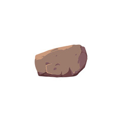 Single stone road rock vector illustration