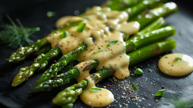 Asparagus with hollandaise sauce