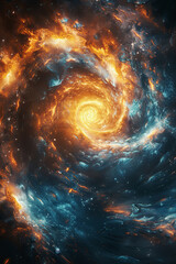 Cosmic Chronology Exploring the Time Spiral of a Space Black Hole