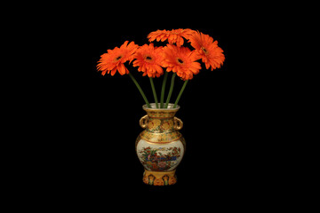 Orange Gerbera Daisy Bouquet 02