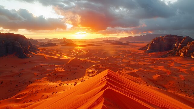 Explore vast dunes and arid landscapes, where the sands hold tales of time
