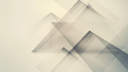 Transparent triangles in gray with copy space