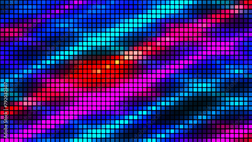 Leinwandbilder abstract background from multi-colored squares. abstract gradient background. pixel background for w