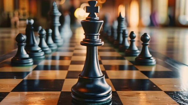chess pieces on a chessboard